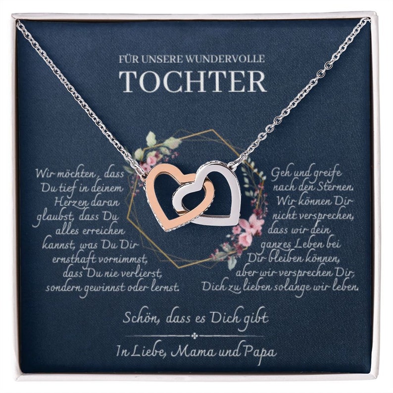 Tochter Geschenk schöne HerzHalskette kleine Geschenke für Tochter