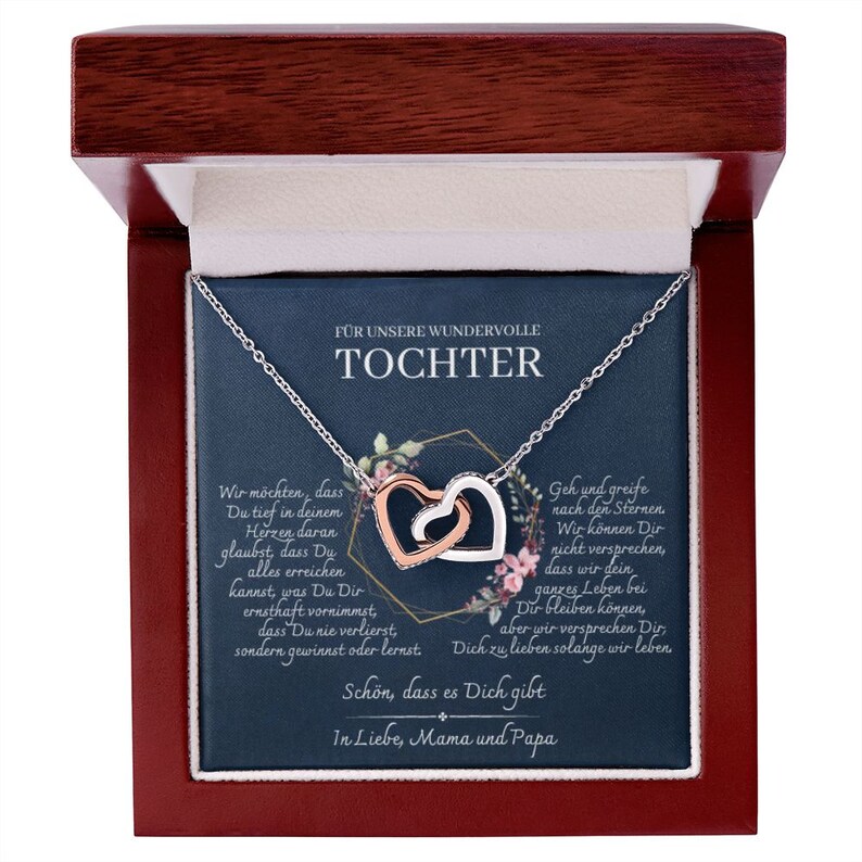 Tochter Geschenk schöne HerzHalskette kleine Geschenke für Tochter