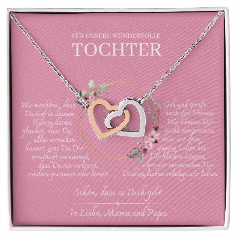 Tochter Geschenk schöne HerzHalskette kleine Geschenke für Tochter