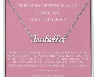 Best Friend Gift - Customizable Name Necklace | Personalized gifts | Chain personalized