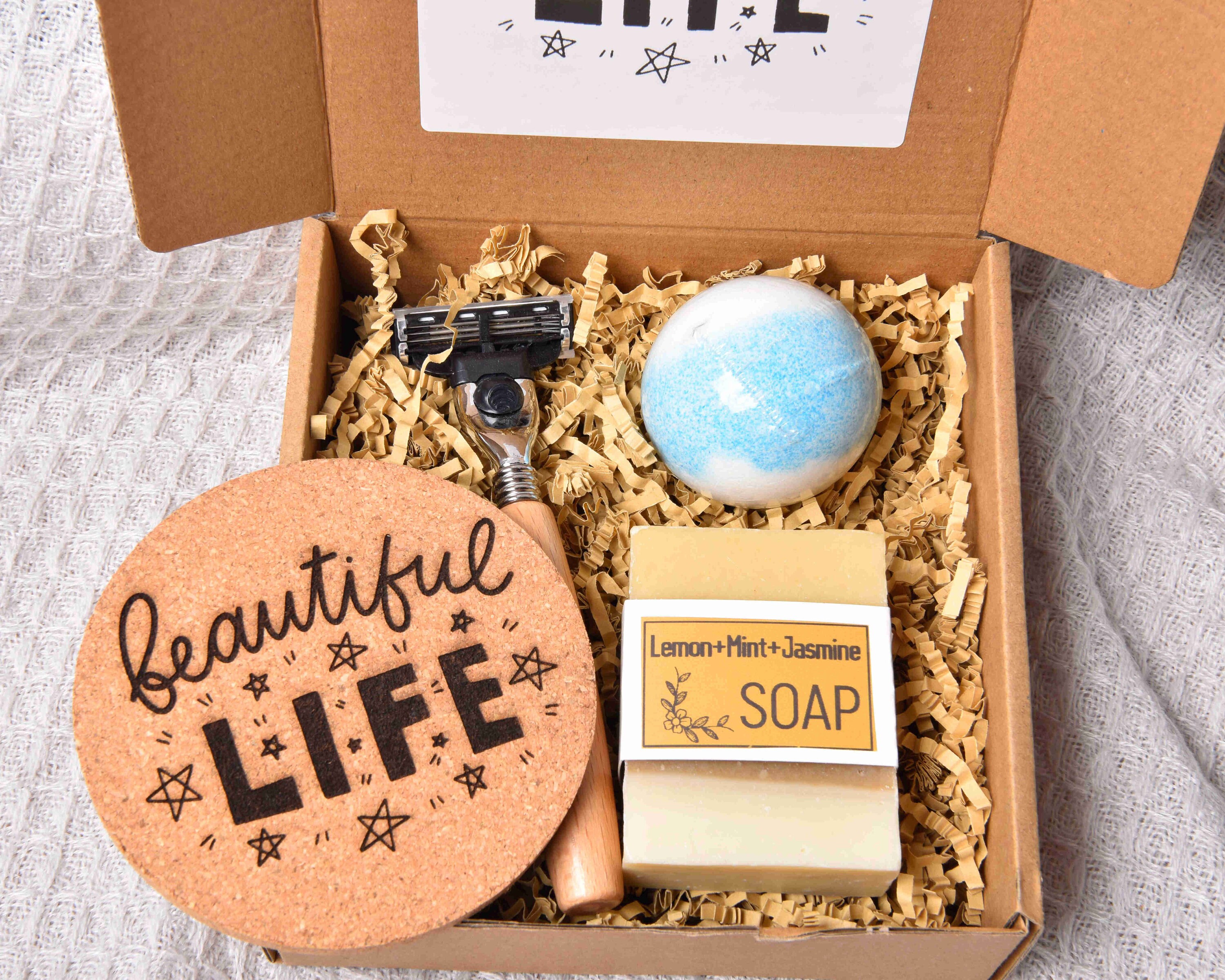 Men Spa Gift Set Mens Self Care Box Gifts for Dad Birthday Etsy