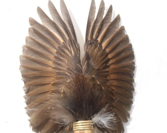 Scottish Song Thrush smudge fan, spiritual cleansing ceremonial fan. shamanic ritual  tool,energy cleansing pagan wicca ceremony sage