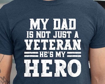 My Hero Veteran Dad T-Shirt - Military Gift