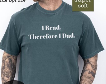 Reading Dad Shirt: Bookworm Comfort Colors T-shirt