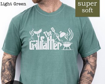 Comfort Colors Grillfather Dad Shirt: BBQ Master Tee