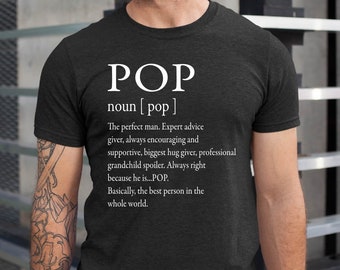 Pop Definition Shirt: Father's Day Grandpa Gift