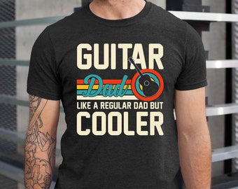 Guitar Dad T-shirt: Funny Vintage Guitar Player Father Gift