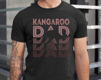 Kangaroo Dad T-shirt, Animal Lover Gift