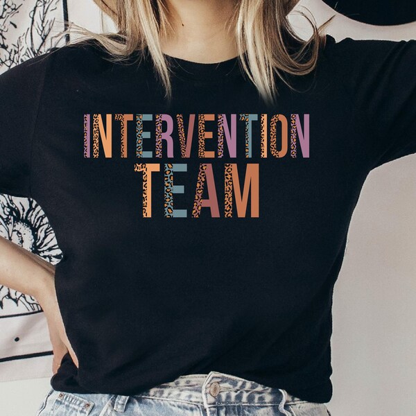 Teacher Shirt Intervention Etsy