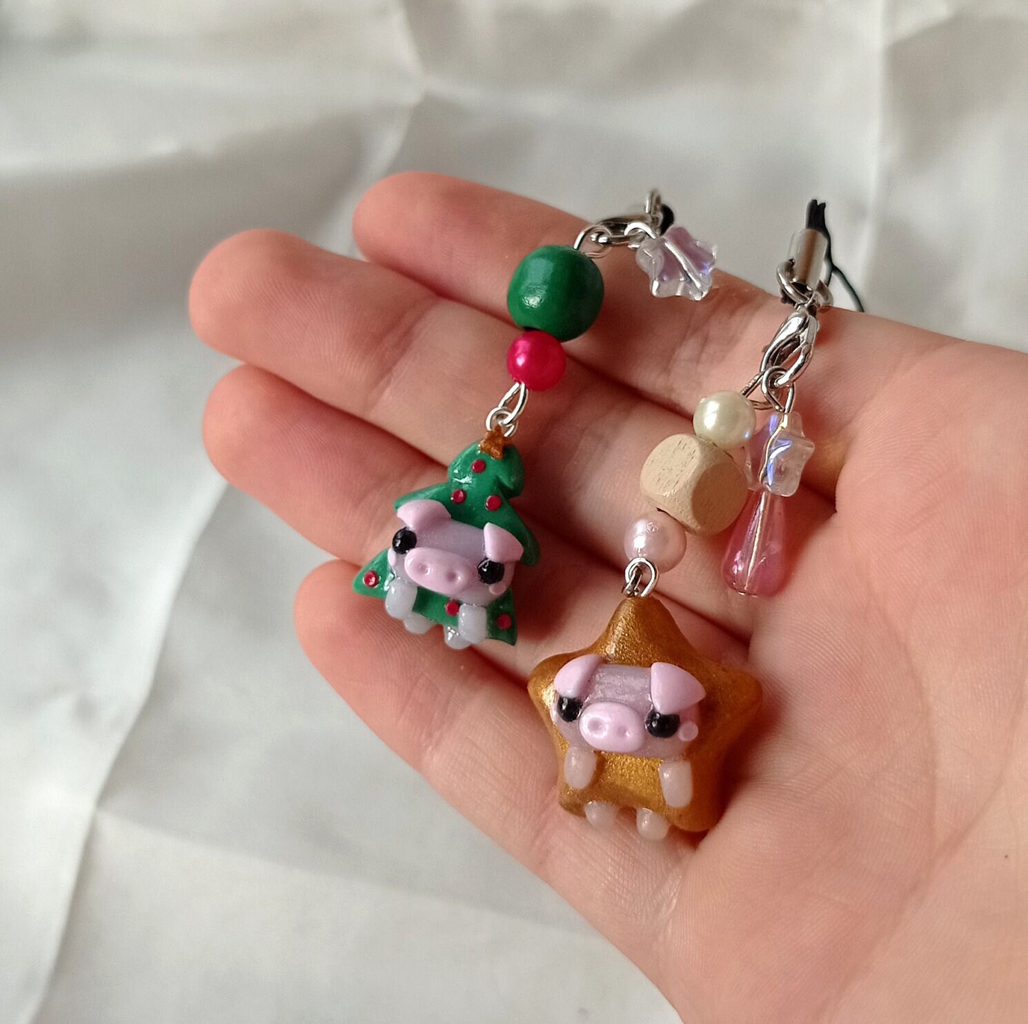 Handmade Polymer Clay Axolotl Charms Pink/purple/blue Axolotl Charm/necklace/keychain/keyring/phone  Charm/necklace 