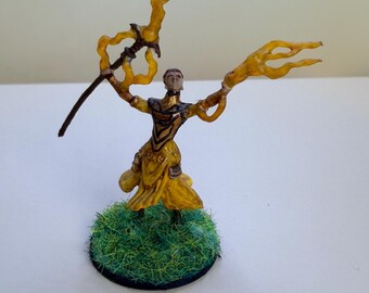 Elf Sorceress / Mage - Hand Painted DnD Mini - Dungeons and Dragons RPG Figure