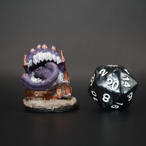 Treasure Chest Mimic, Hand Painted Dungeons and Dragons Miniature