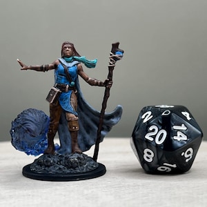 Female Human Wizard, Hand Painted Dungeons and Dragons Miniature