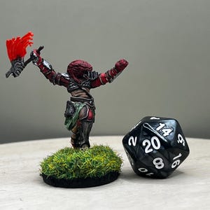 Dragonborn Fighter, Hand Painted Dungeons and Dragons Miniature
