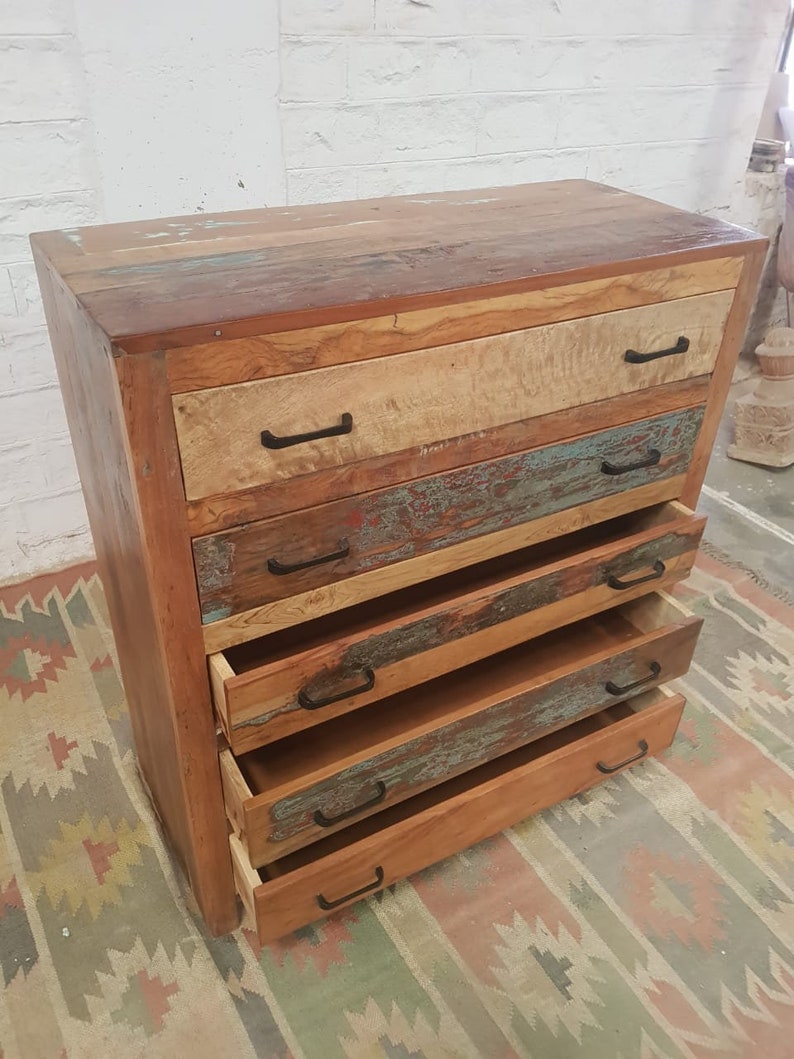 Handmade Indian Furniture Solid Hard Wood Carved Reclaimed Wooden