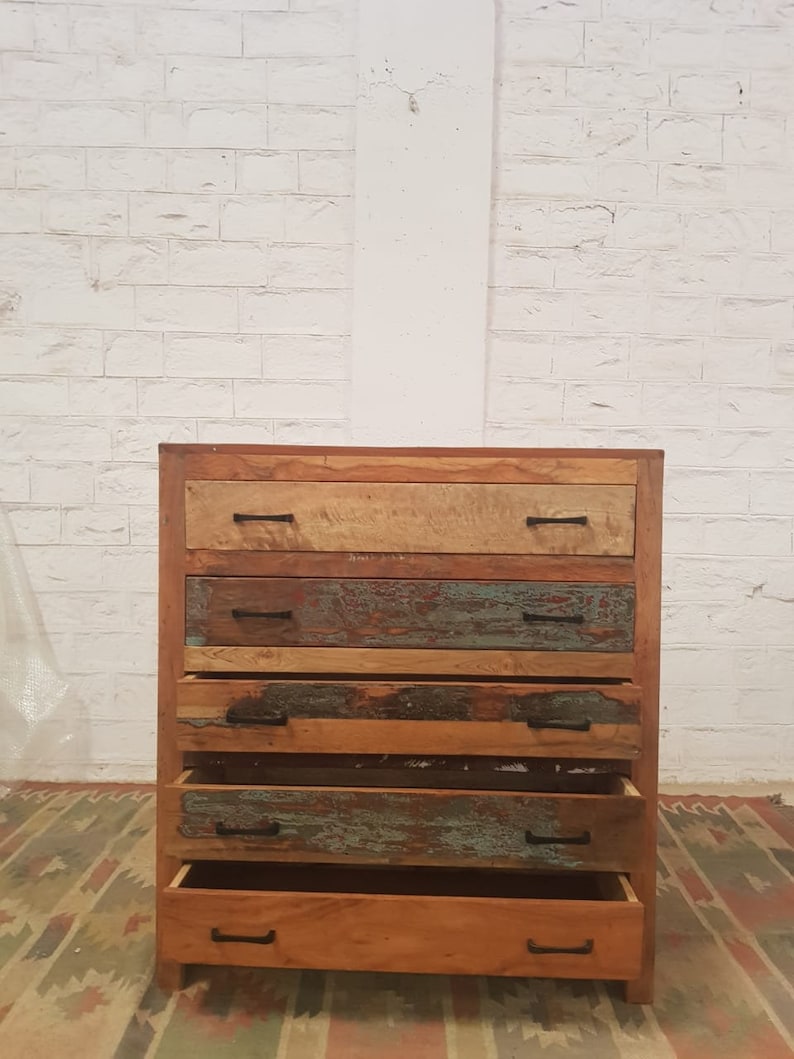 Handmade Indian Furniture Solid Hard Wood Carved Reclaimed Wooden