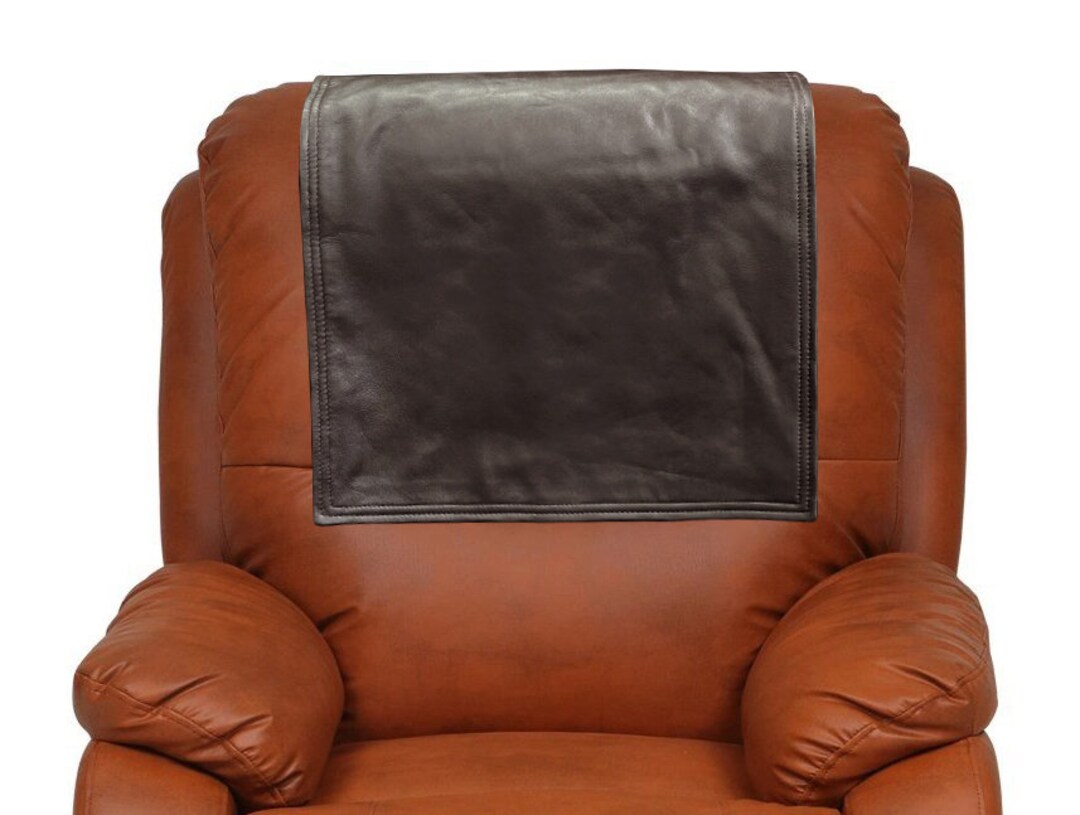 Genuine Leather Recliner Chair Headrest Cover Furniture Etsy