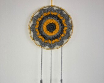 Grey and Yellow Dreamcatcher