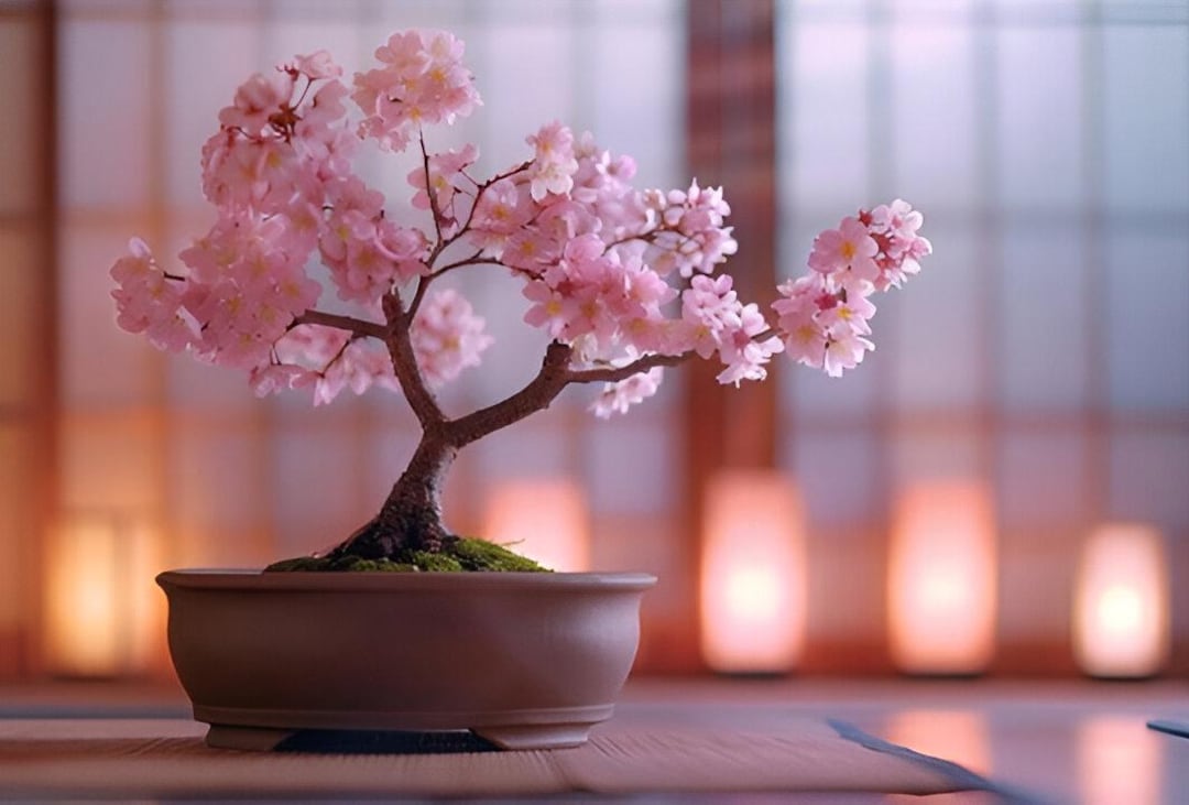 日本のピンクの桜の盆栽の種：ホームデコレーションガーデニングDIY桜