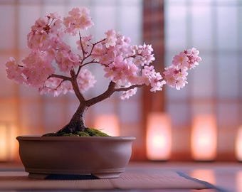 Pink Cherry Blossom Bonsai Tree Seeds: Japanese Sakura
