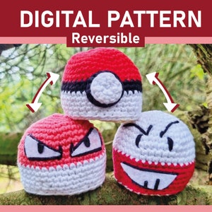 Amigurumi Pattern, Crochet Pattern, Digital Download, Monster Crochet Pattern, Reversible characters