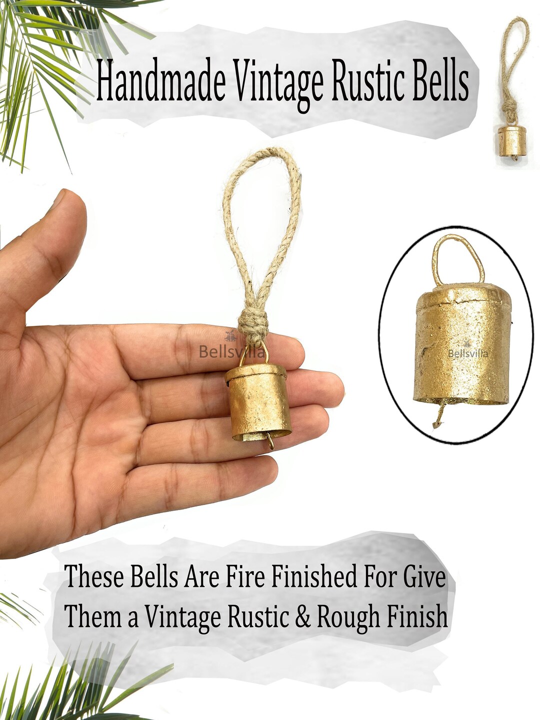 Buy Bellsvilla Metal Small Cow Bells Handmade for Christmas Noah Online