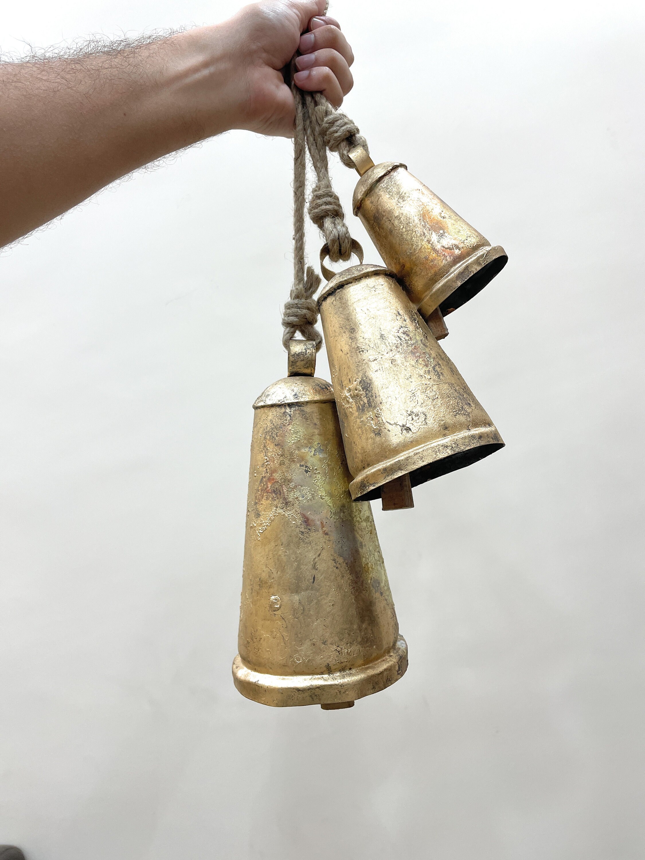 7cm Handmade Vintage Rustic Lucky Tin Cylinder Shaped Cow Bells Set of 30  Decor