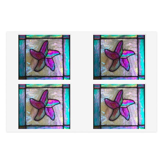 Sea Star Sticker Sheet: Water-Resistant Vinyl