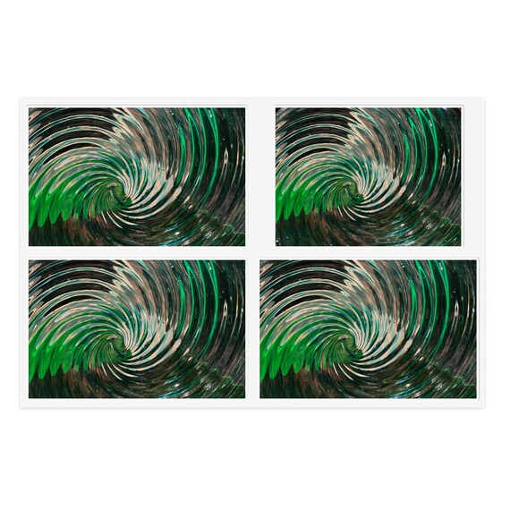 Swirl Art Stickers: Vinyl Sticker Sheet