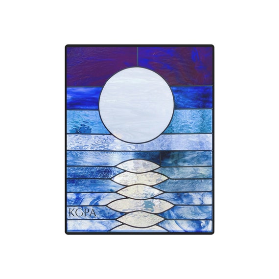 Blue Moon Reflection Art Sign