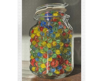 Puzzle (110, 252, 500, 1014-piece). Marbles found.