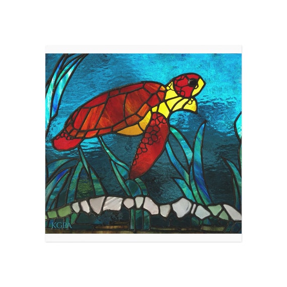Magnet, Sea Turtle, Square