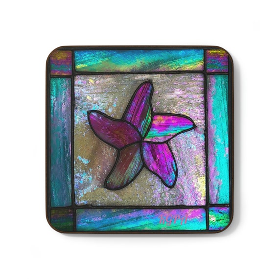 Coaster, Sea Star Hardboard Back Coaster