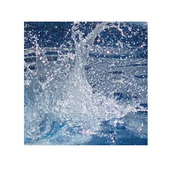Face Towel. Pool Splash.