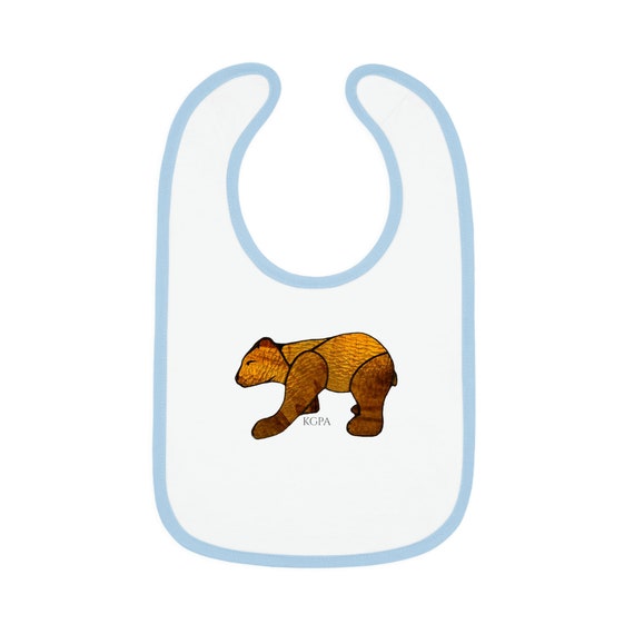 Baby Contrast Trim Jersey Bib