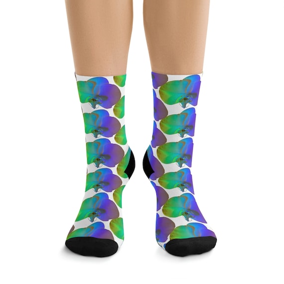 Socks. Blue Orchid.
