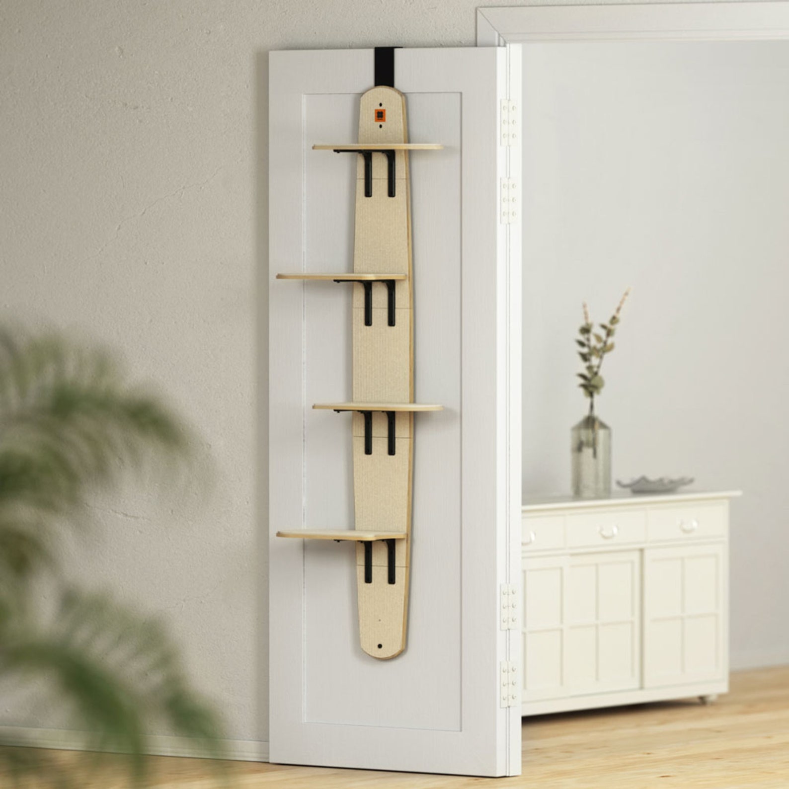 Cat Furniture Wall Door Hanging Cat Bed Wooden Scratch Etsy