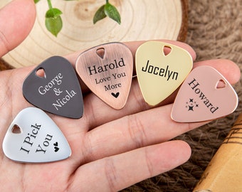 Custom Guitar Pick,Monogram Guitar Pick,Engraved Name Guitar Pick,Personalized Guitar Pick,Stainless Steel Guitar Pick,Gift for music lovers