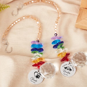 Rainbow bridge pet,sun catcher,suncatcher pet memorial Gift,personalized name Rainbow Bridge,dog/cat/pet remembrance,Dog Memorial Suncatcher