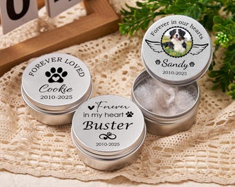 Pet Hair Keepsake Box Personalized,Custom Pet Fur Memorial Bottle with Name,Pet Jar for Cat Loss Gift,Pet Remembrance Gift,Dog Memorial Gift