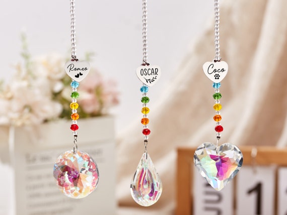 Rainbow bridge pet personalized,Sun catcher,Pet Memorial Gift,personalized Dog Memorial Gift,dog/cat/pet remembrance,Rainbow Bridge Gifts