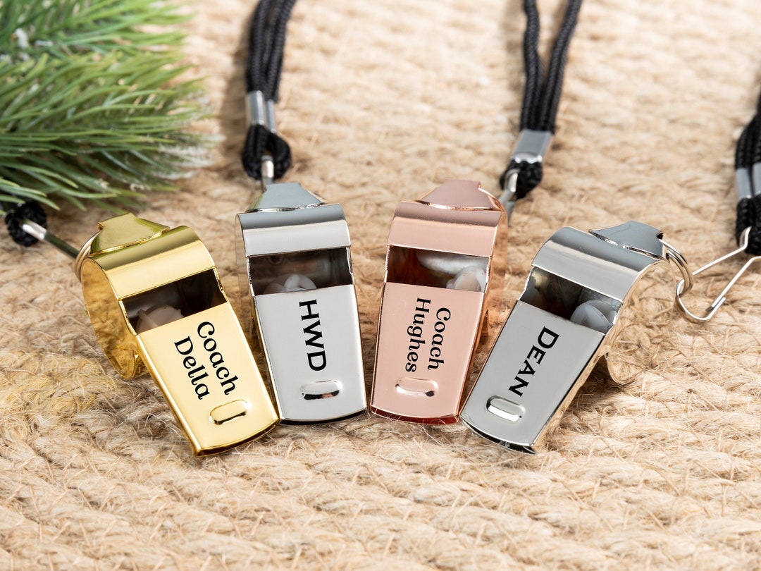 Personalized Whistle Necklace,custom Sports Whistle,personalized Coach