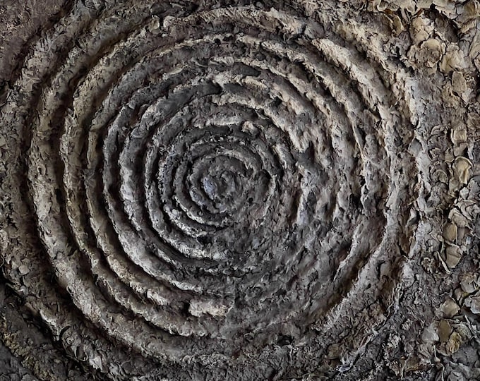 Contemporary Earthy Wall Sculpture – Mixed Media Textured Painting – Wabi Sabi Organic Abstract Art