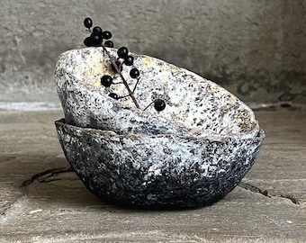 Handmade Paper Mache Bowls: Modern Rustic Decor & Wabi Sabi Charm – Perfect Farmhouse Centerpiece for Coffee Table - Ideal Housewarming Gift