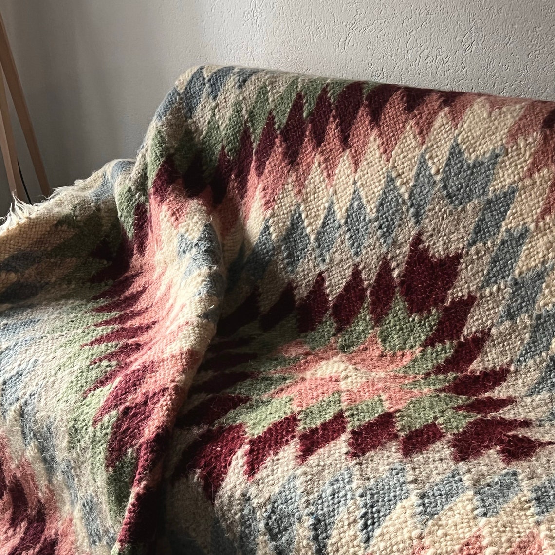 Wool Blanket California King Natural Sheep Wool Throw Etsy