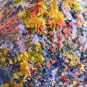 Handmade abstract art vessel displayed as modern sculptural decor