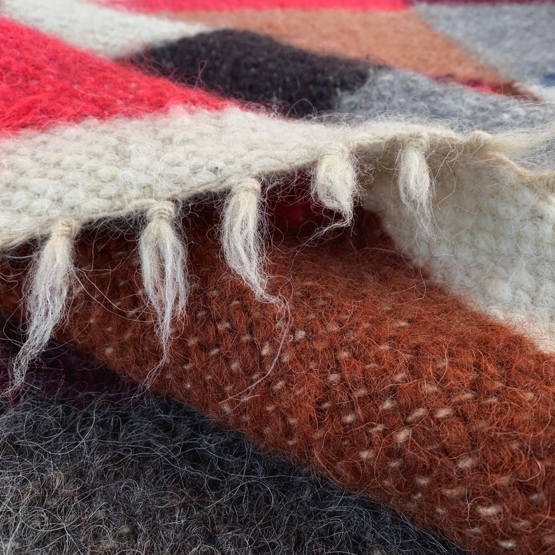 Wool Blanket California King Natural Sheep Wool Throw Etsy