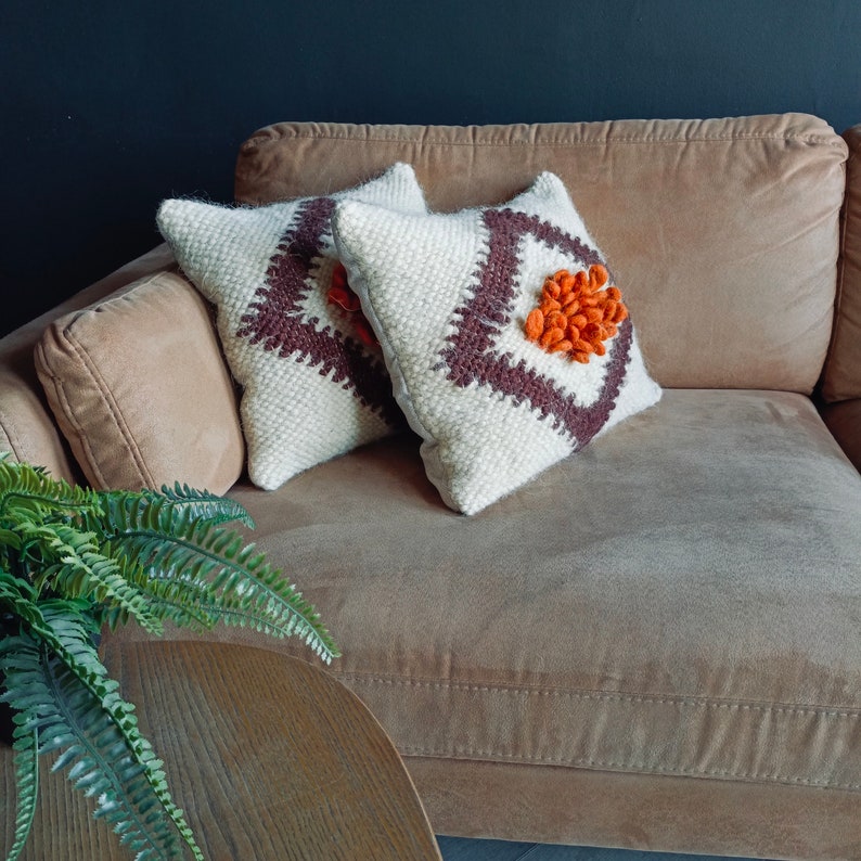 Unique handcrafted pillow, showcasing creativity and craftsmanship to elevate your interior decor