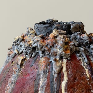 Raw tactile contemporary vessel