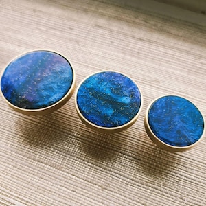 Galaxy Resin Drawer Handle: Night Sky Decor
